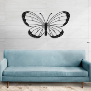 Modern Geometric Butterfly Metal Wall Art Sculpture