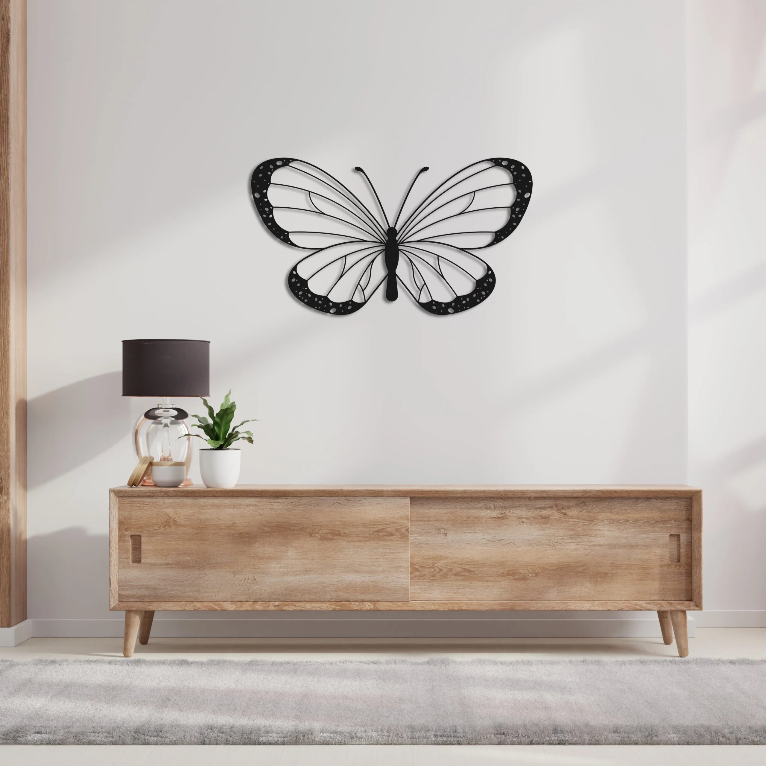 Modern Geometric Butterfly Metal Wall Art Sculpture Modern Geometric Butterfly Metal Wall Art Sculpture