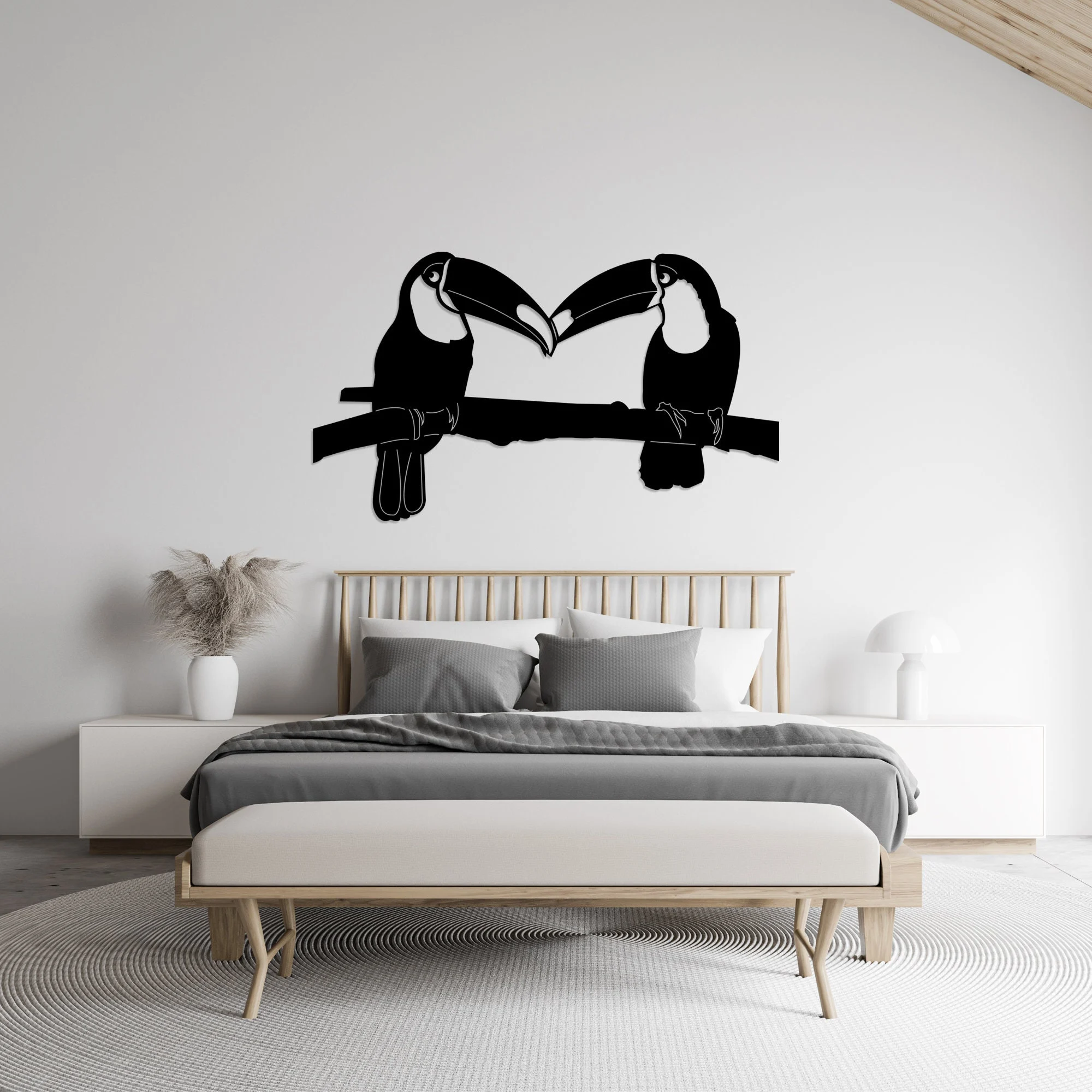 Toucan Couple Metal Wall Art Tropical Bird Decor Toucan Couple Metal Wall Art Tropical Bird Decor