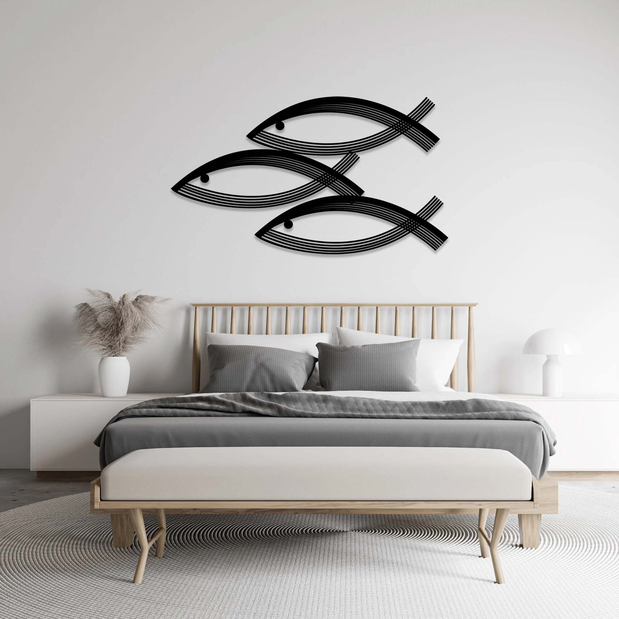 Trio Fish Group Metal Wall Art Nautical Decor Trio Fish Group Metal Wall Art Nautical Decor